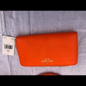 Orange Kate Spade Wallet